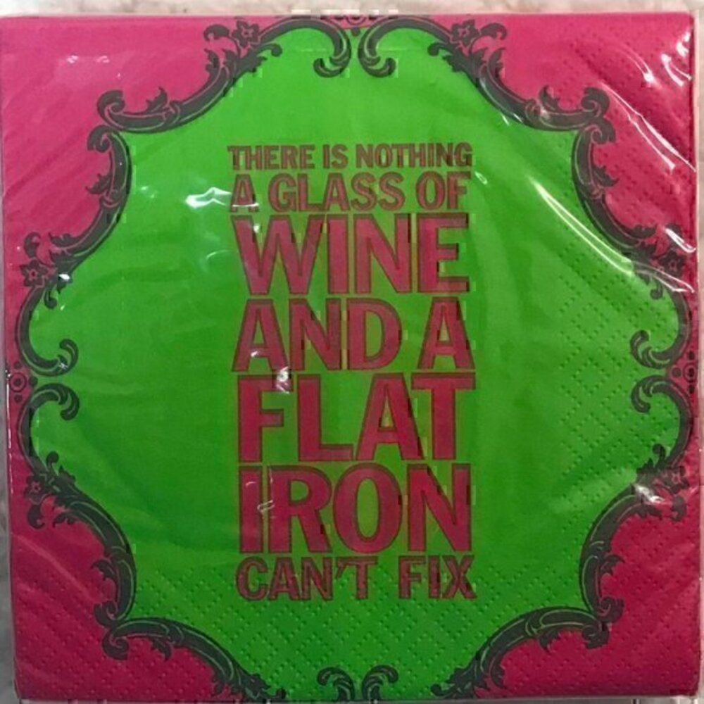 🎉 2/$10 Inviting Co. Naughty Betty "Flat Iron" Beverage Napkins